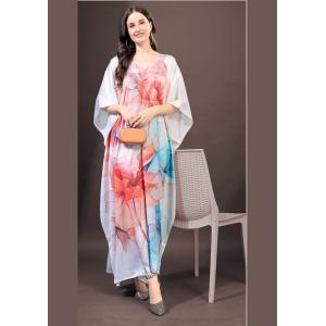 White Japan Silk Kaftaan